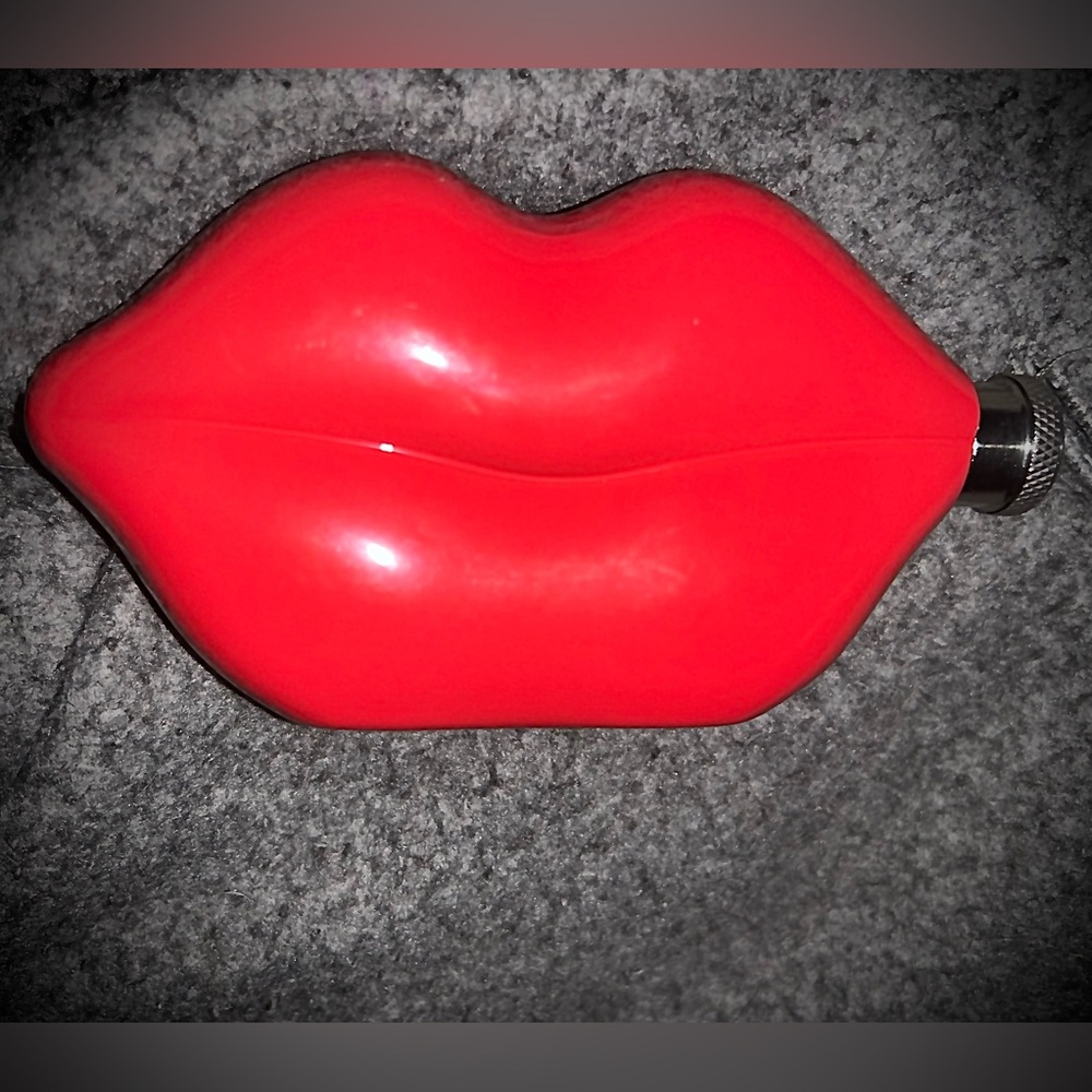 Lips Flask | Lip Color: Red with silver twist cap | NWOT